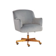 Sunpan Karina Office Chair - Cornflower Blue Sky