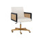 Sunpan Claudette Office Chair - Linoso Ivory
