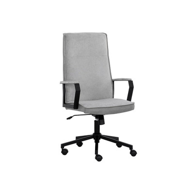 Sunpan Swanson Office Chair - Polo Club Stone / Bravo Metal