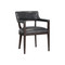 Sunpan Brylea Dining Armchair - Brown - Brentwood Charcoal Leather