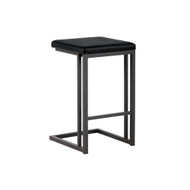 Sunpan Boone Counter Stool - Grey - Onyx - Set Of 2