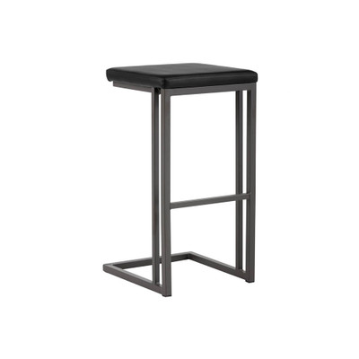 Sunpan Boone Barstool - Grey - Onyx - Set Of 2
