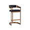 Sunpan Beaumont Barstool - Antique Brass - Cantina Black