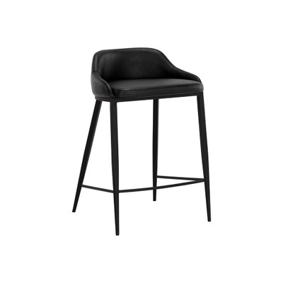 Sunpan Astra Counter Stool - Black - Nightfall Black