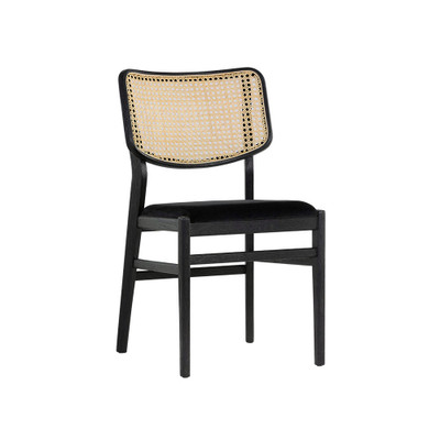 Sunpan Annex Dining Chair - Abbington Black / Natural - Set Of 2