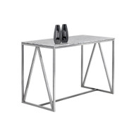 Sunpan Abel Counter Table - Stainless Steel
