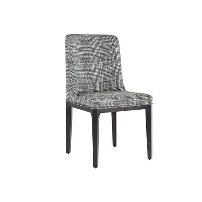 Sunpan Elisa Dining Chair - Grey Oak - Naya Check Black