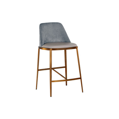 Sunpan Dover Counter Stool - Napa Stone / Polo Club Stone