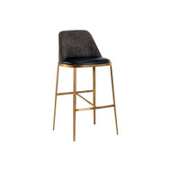Sunpan Dover Barstool - Bravo Portabella / Sparrow Grey