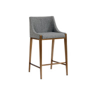 Sunpan Dionne Counter Stool - Monument Pebble
