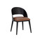 Sunpan Dezirae Dining Chair - Black - Cognac Leather