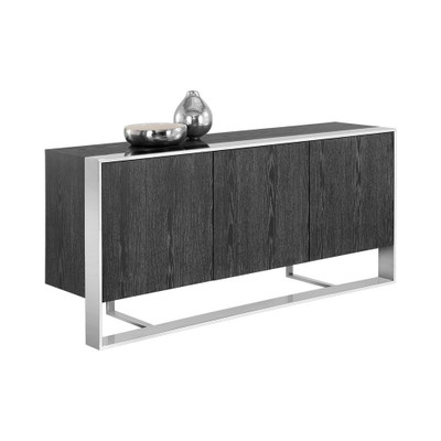 Sunpan Dalton Sideboard - Stainless Steel - Grey