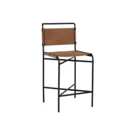 Sunpan Corrigan Counter Stool - Cognac Leather