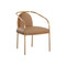Sunpan Cicero Dining Armchair - Milliken Cognac