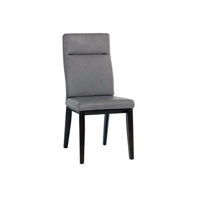 Sunpan Cashel Dining Chair - Alpine Grey Leather - Set Of 2