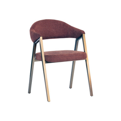 Sunpan Burgos Dining Armchair - Belfast Rust