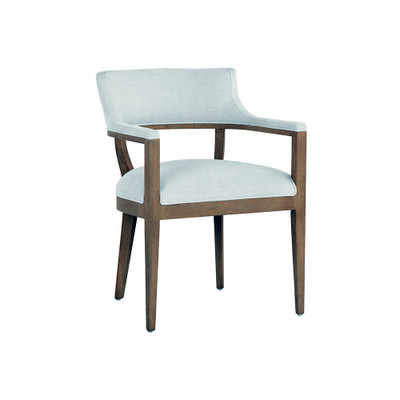 Sunpan Brylea Dining Armchair - Natural - Heather Ivory Tweed