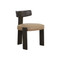 Sunpan Horton Dining Chair - Dark Brown - Sahara Sand Leather - Set Of 2