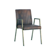Sunpan Homer Dining Armchair - Bravo Cognac