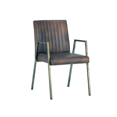 Sunpan Homer Dining Armchair - Bravo Cognac