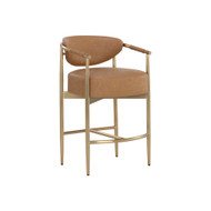Sunpan Heloise Counter Stool - Milliken Cognac