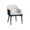 Sunpan Hagan Dining Armchair - Dillon Cream / Dillon Black