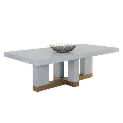 Sunpan Greco Dining Table - Gauntlet Grey - 94.5"