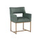 Sunpan Greco Dining Armchair - Aura Teal