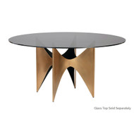 Sunpan Glass Dining Table Top - Round - Smoke Grey - 59"