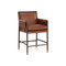 Sunpan Mauti Counter Stool - Brown - Shalimar Tobacco Leather
