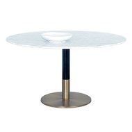 Sunpan Massie Dining Table - White Marble - 54"