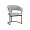 Sunpan Marris Dining Armchair - Gunmetal - Belfast Heather Grey