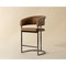 Sunpan Marris Counter Stool - Gunmetal - Milliken Cognac