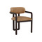 Sunpan Madrone Dining Armchair - Brown - Ludlow Sesame Leather