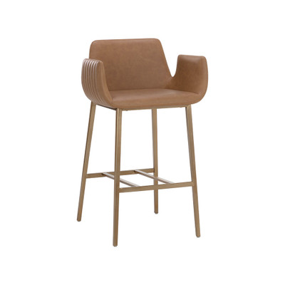 Sunpan Lucano Barstool - Milliken Cognac