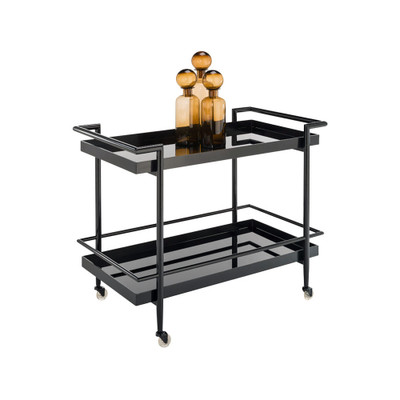 Sunpan Livingston Bar Cart - Black