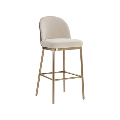 Sunpan Lavania Barstool - Meg Taupe / Porcini Taupe