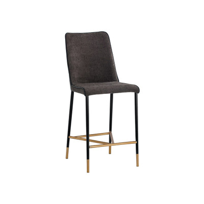 Sunpan Klaus Counter Stool - Black - Sparrow Grey / Napa Black