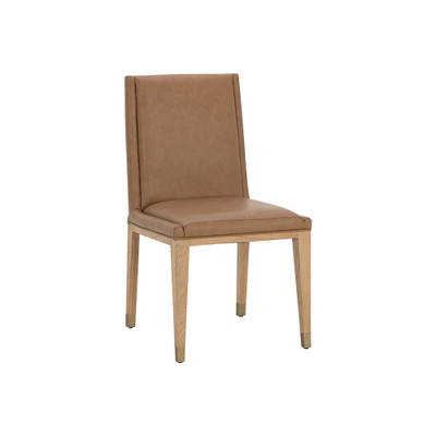 Sunpan Kalla Dining Chair - Milliken Cognac - Set Of 2