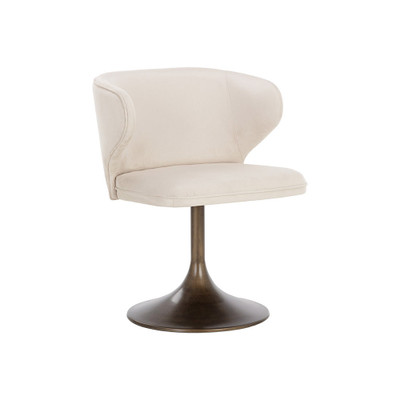 Sunpan Simone Swivel Dining Chair - Casablanca Cloud