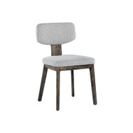 Sunpan Rickett Dining Chair - Weathered Oak - Dove Cream - Set Of 2