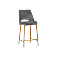 Sunpan Radella Counter Stool - Bergen French Blue