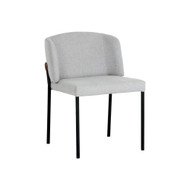 Sunpan Pearce Dining Chair - Light Grey / Bravo Cognac - Set Of 2