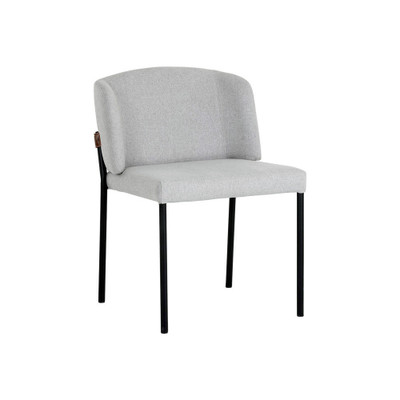 Sunpan Pearce Dining Chair - Light Grey / Bravo Cognac - Set Of 2