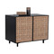 Sunpan Omari Sideboard - Small - Suede Light Tan Leather