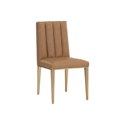 Sunpan Wilbur Dining Chair - Milliken Cognac - Set Of 2