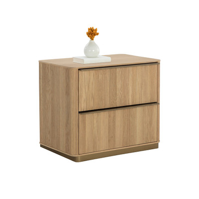 Sunpan Kalla Nightstand - Rustic Oak