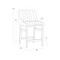 Sunpan Halden Counter Stool - Bravo Metal
