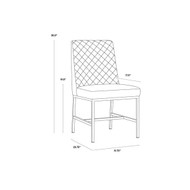 Sunpan Leighland Dining Chair - Havana Dark Brown - Set Of 2