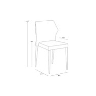 Sunpan James Stackable Dining Chair - Bounce Nut - Set Of 2